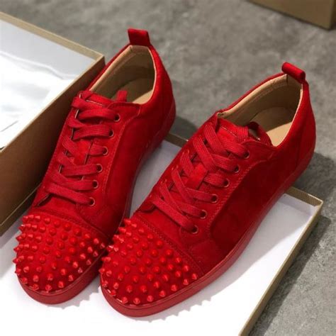 red and black designer shoes